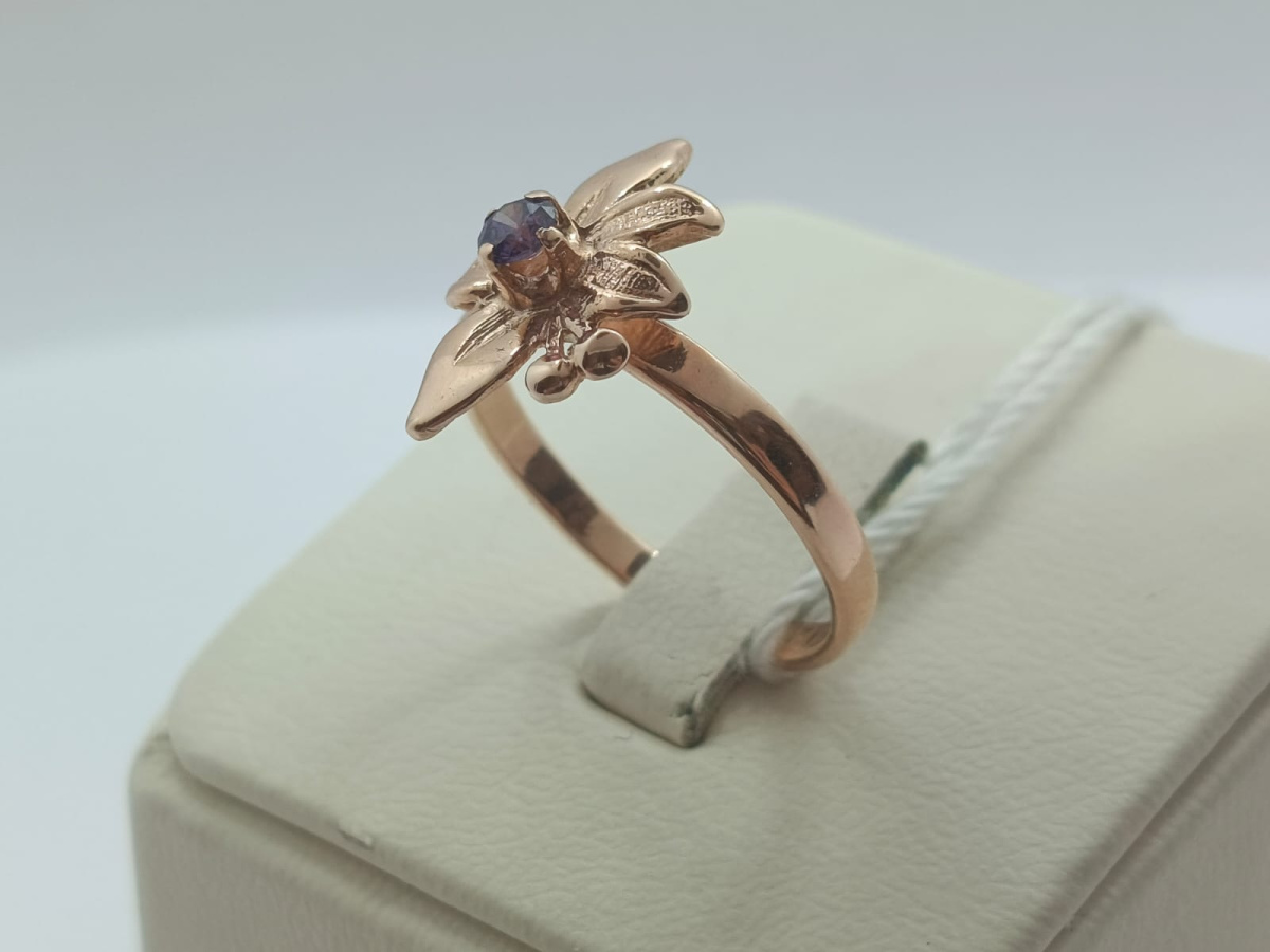 КОЛЬЦО С КАМНЕМ (Au 585)