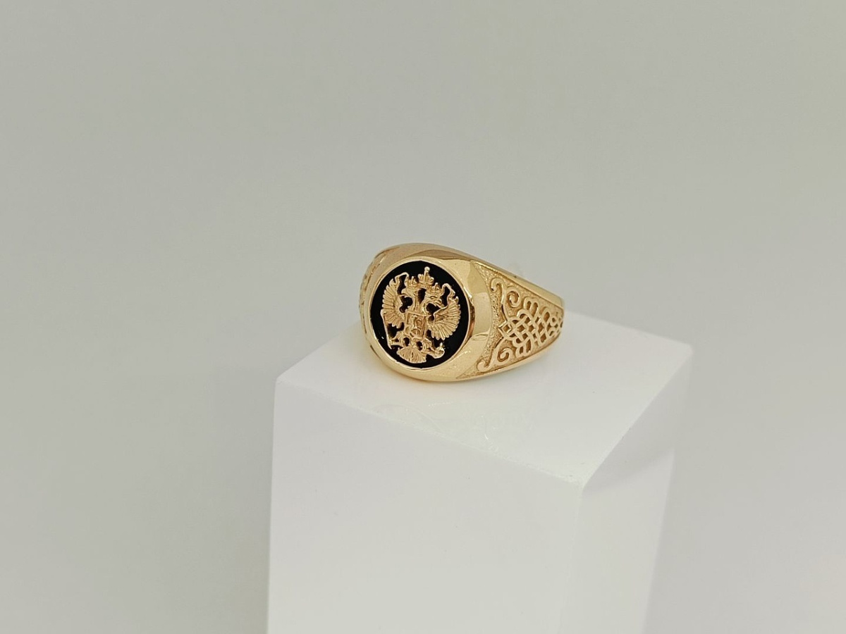 ПЕЧАТКА С КАМНЕМ (Au 585)