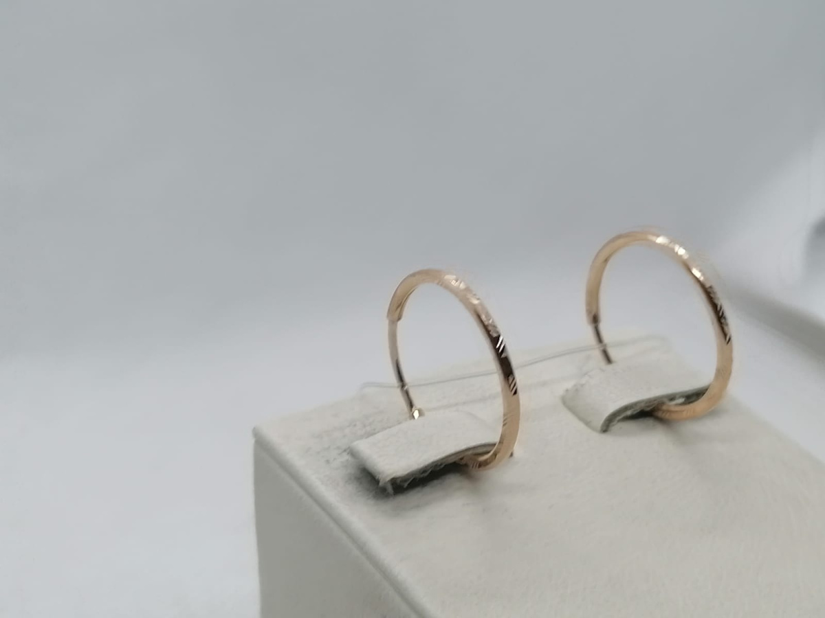 20772-17а-2 СЕРЬГИ КОНГО без камня (Au 585)