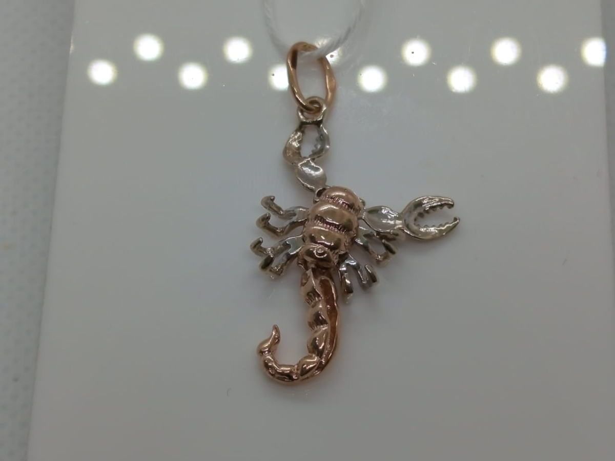 ПОДВЕСКА ЗНАК ЗОДИАКА СКОРПИОН Au 585