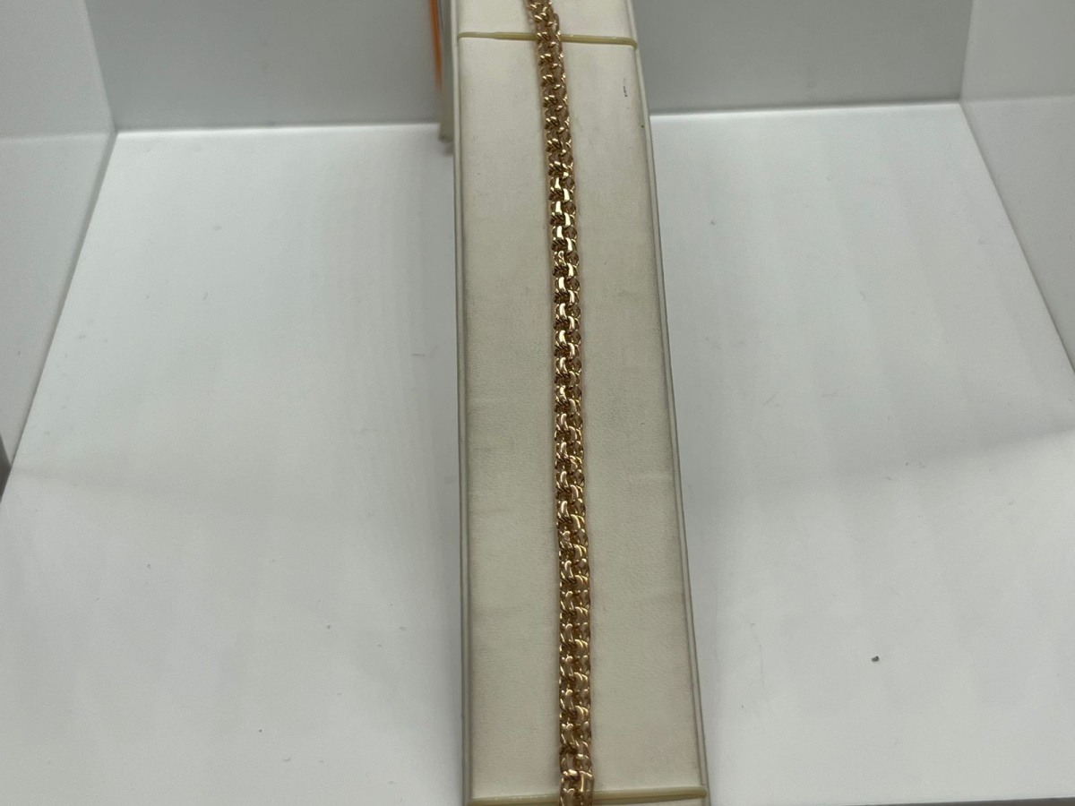 БЛБ585 БРАСЛЕТ ПОЛНОВЕСНЫЙ Бисмарк (Au 585)