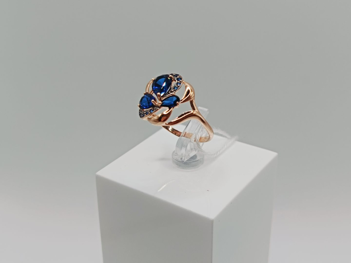 КОЛКМИ585 КОЛЬЦО С КАМНЯМИ (Au 585)