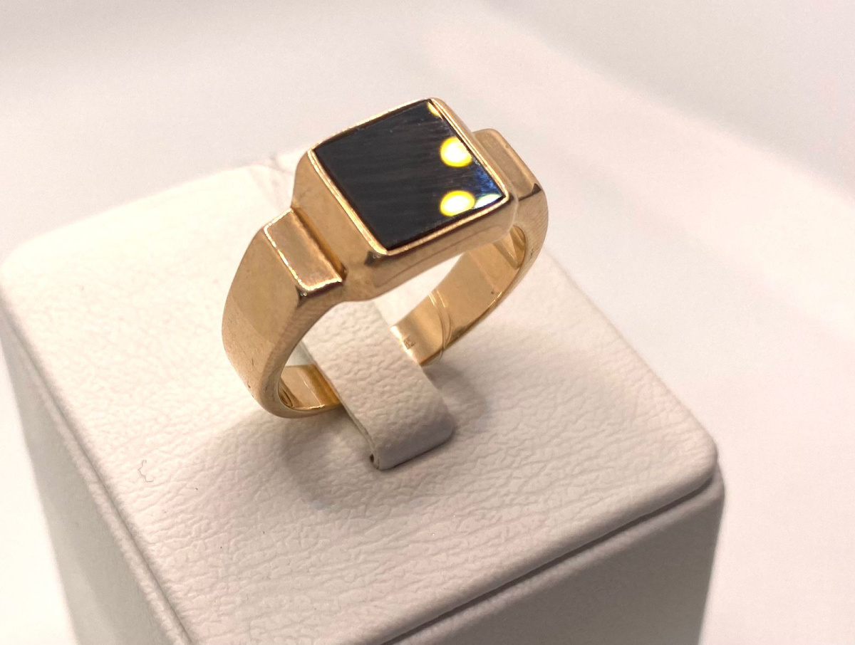 КОЛЬЦО ПЕЧАТКА с камнем (Au 585)