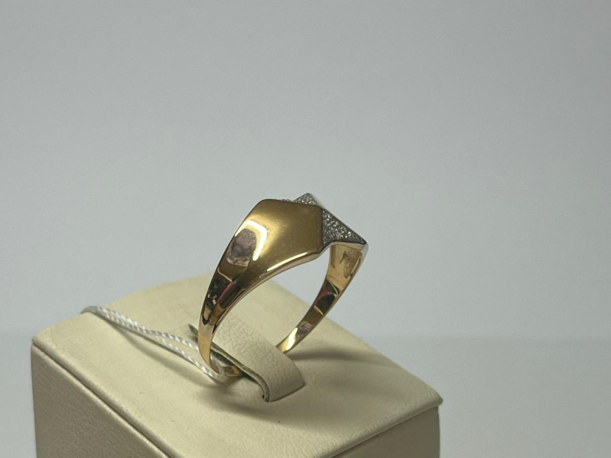 КОЛЬЦО С КАМНЯМИ (Au 585)