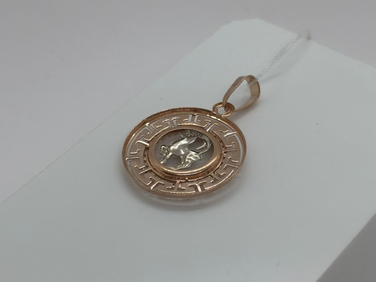 КрСВП/коз/Ф ПОДВЕСКА ЗНАК ЗОДИАКА КОЗЕРОГ (Au 585)