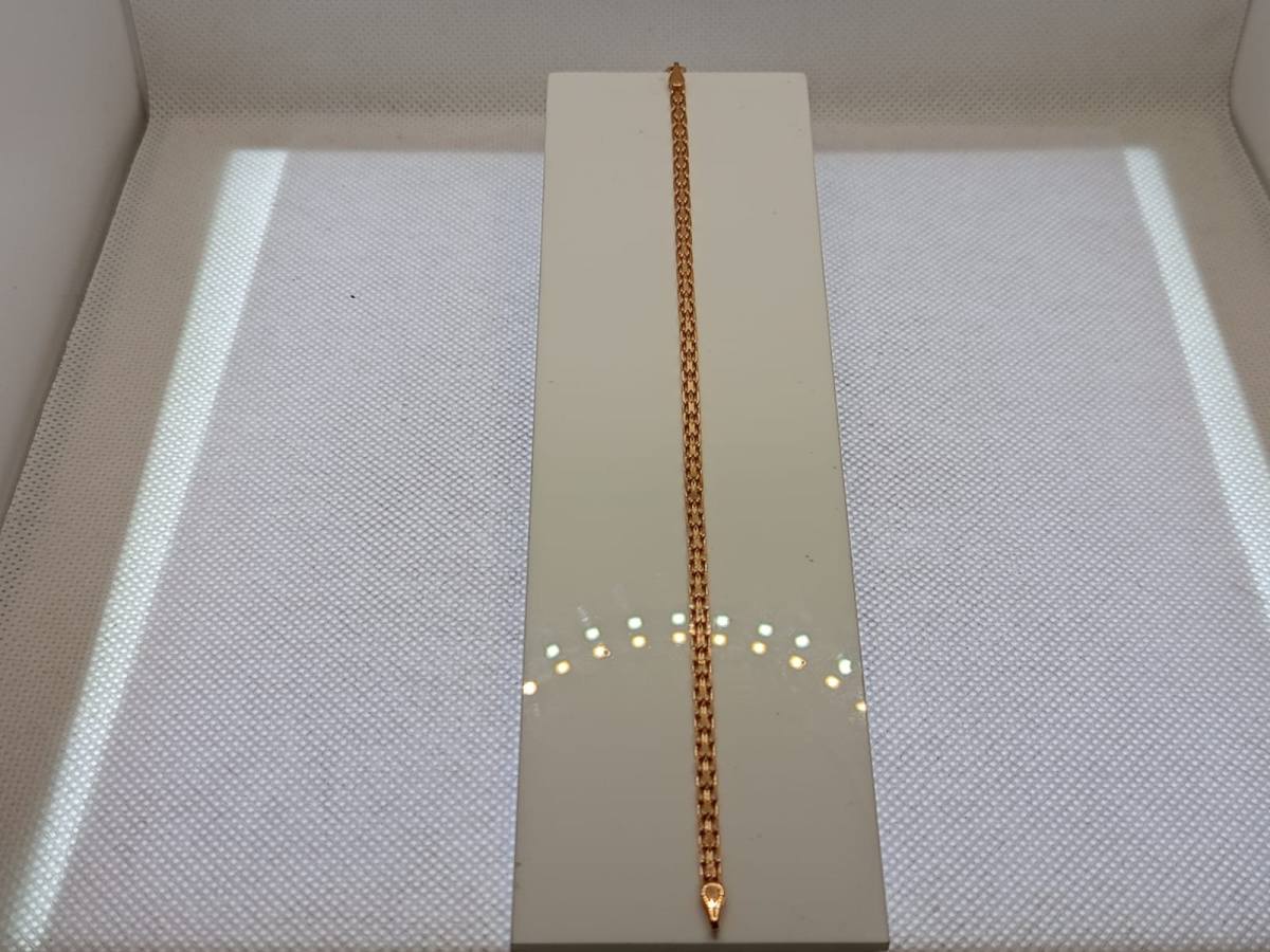 БРАСЛЕТ ПОЛНОВЕСНЫЙ Бисмарк машинный (Au 585)