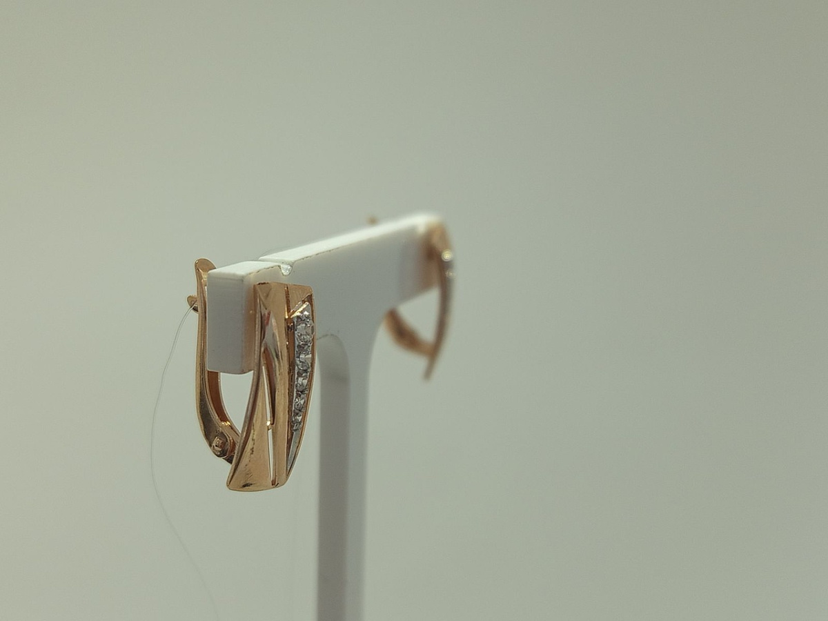 СЕРЬГИ С КАМНЯМИ (Au 585)