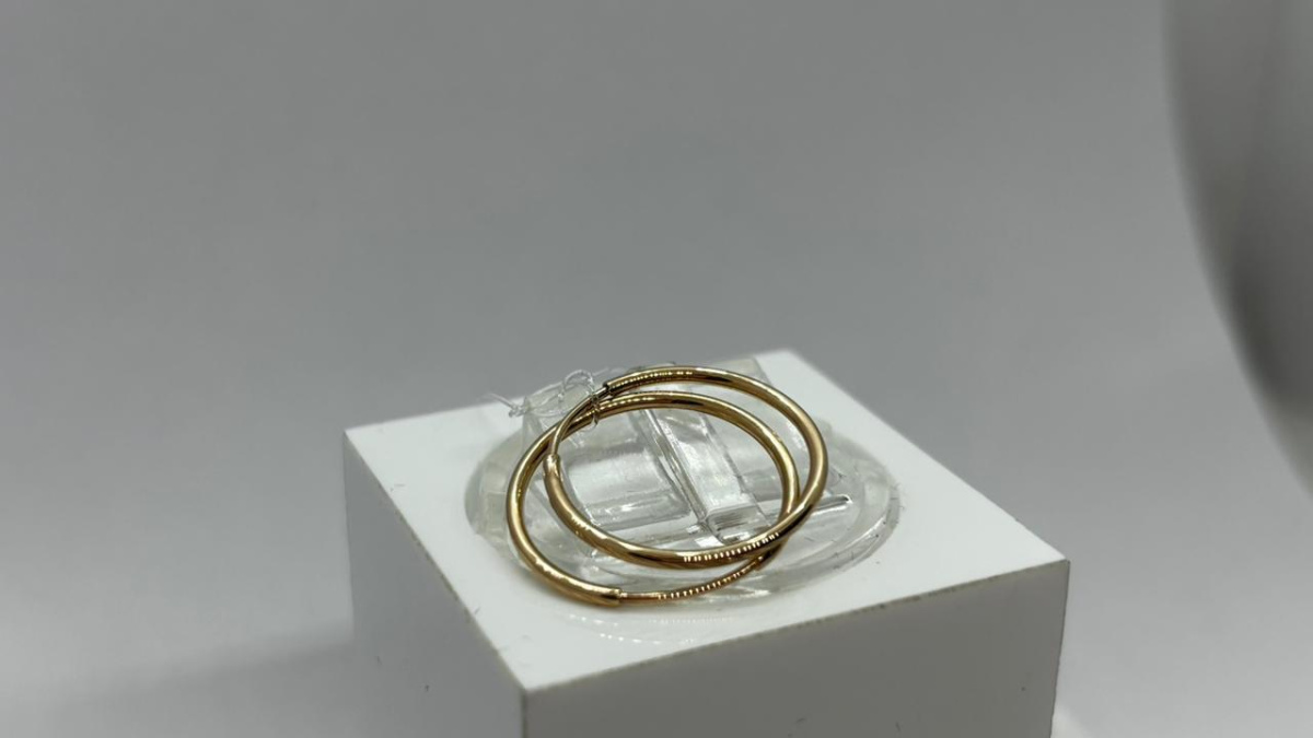 СЕРЬГИ КОНГО без камня (Au 585)