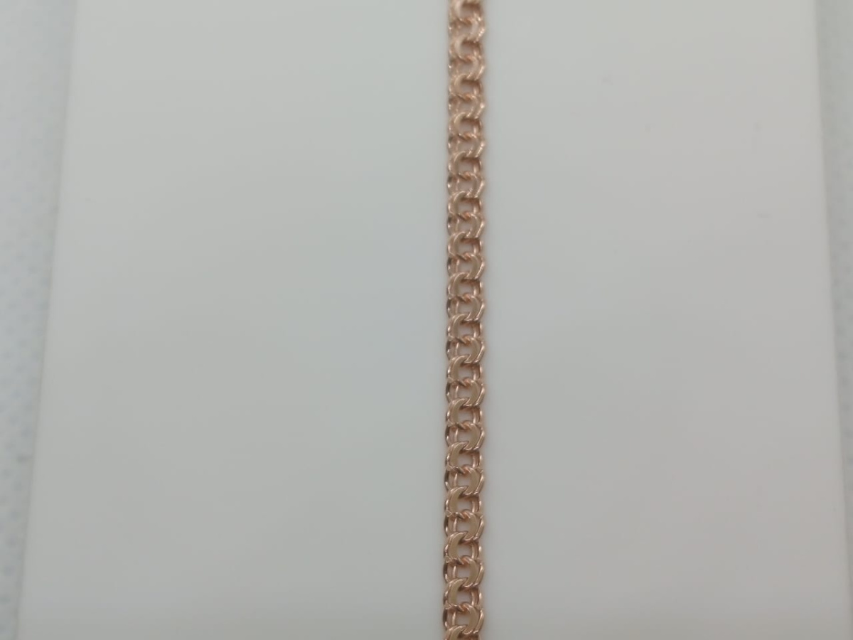 БЛБ585 БРАСЛЕТ ПОЛНОВЕСНЫЙ Бисмарк (Au 585)