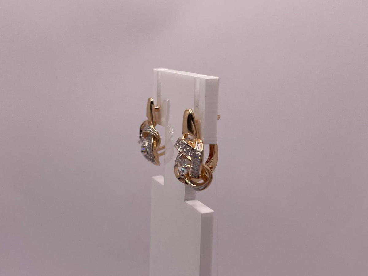 СЕРЬГИ С КАМНЯМИ (Au 585)