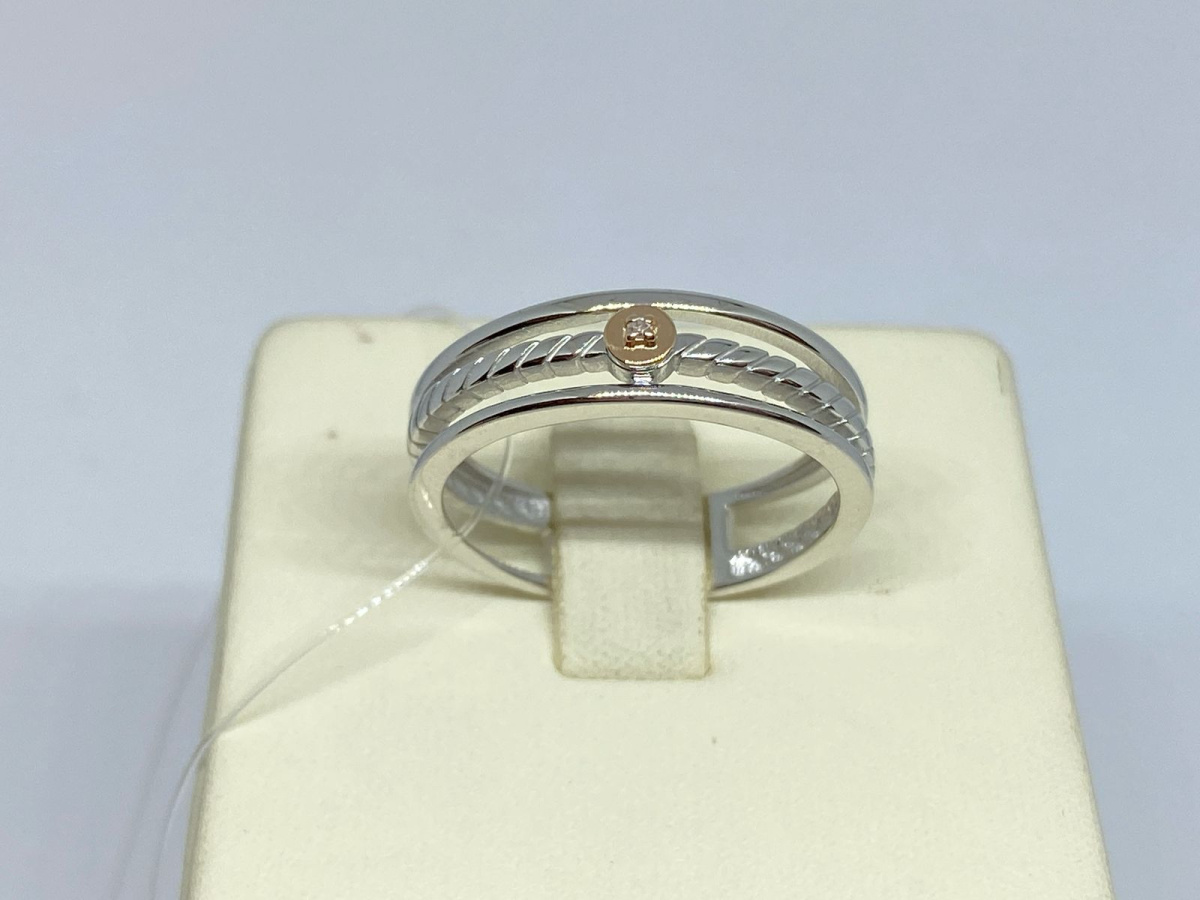 КОЛЬЦО БРИЛЛИАНТ (Ag 925)