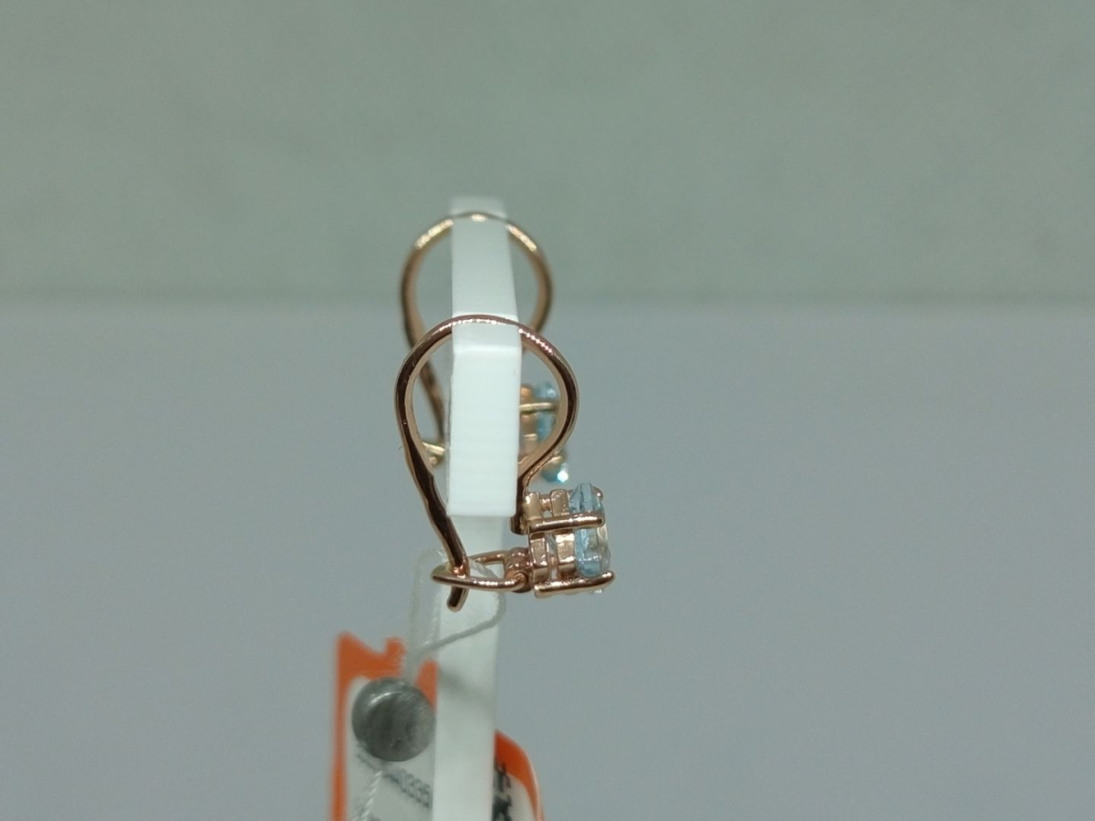 СЕРЬГИ С КАМНЕМ (Au 585)