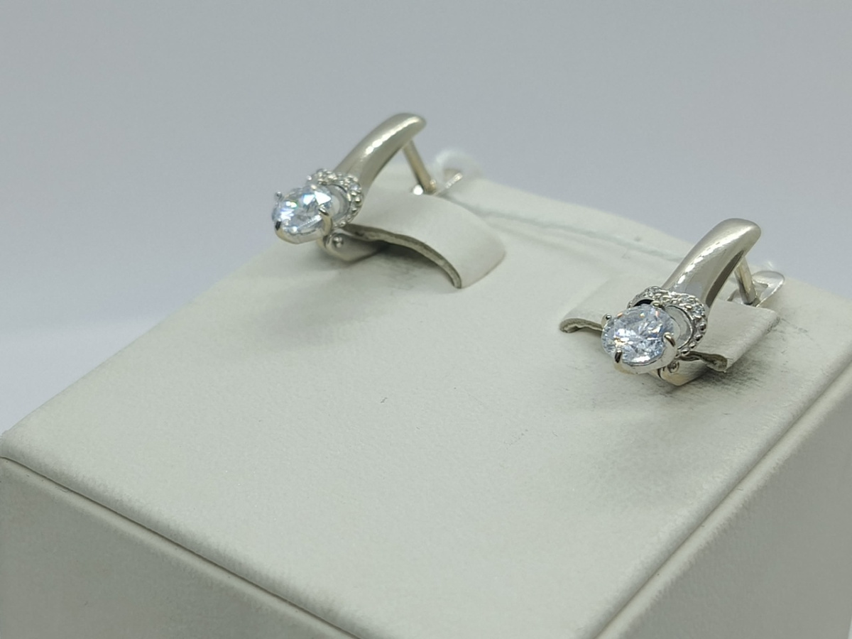 СКМИ585 СЕРЬГИ С КАМНЯМИ (Au 585)