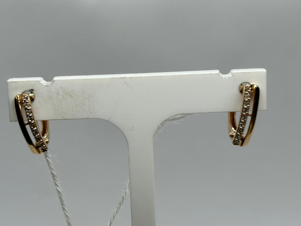 СКМИ585 СЕРЬГИ С КАМНЯМИ (Au 585)