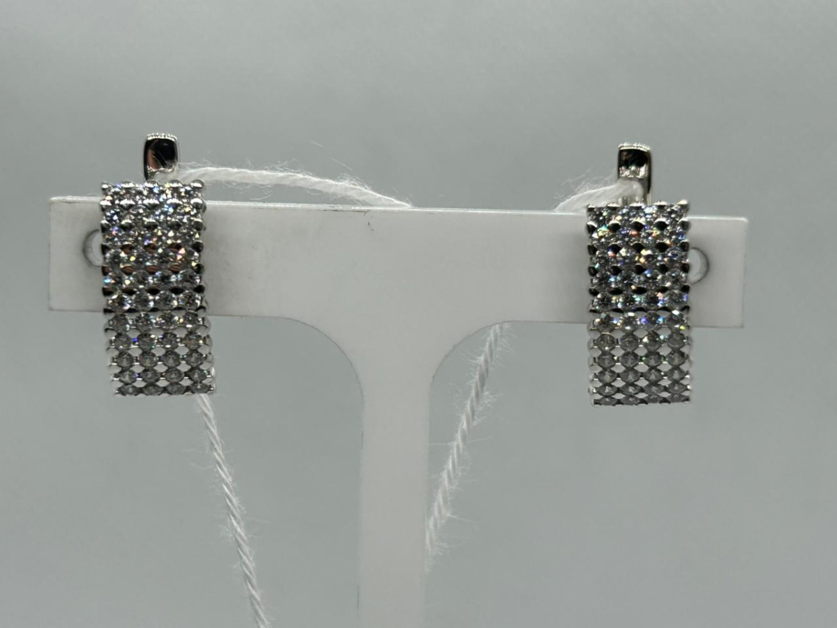 СКМИ585 СЕРЬГИ С КАМНЯМИ (Au 585)