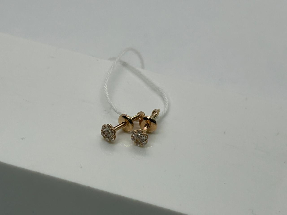 СПУС585 СЕРЬГИ ПУСЕТЫ (Au 585)