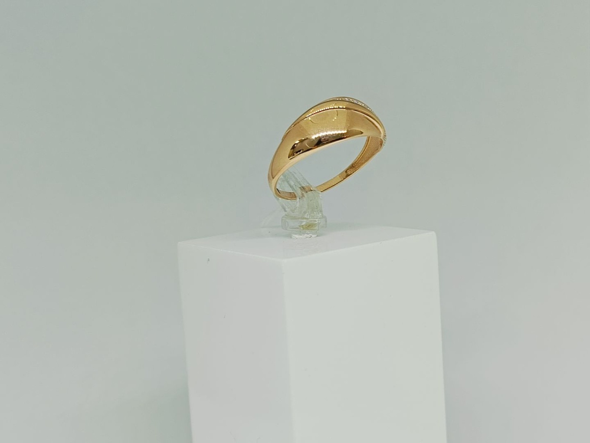 КОЛЬЦО С КАМНЯМИ (Au 585)