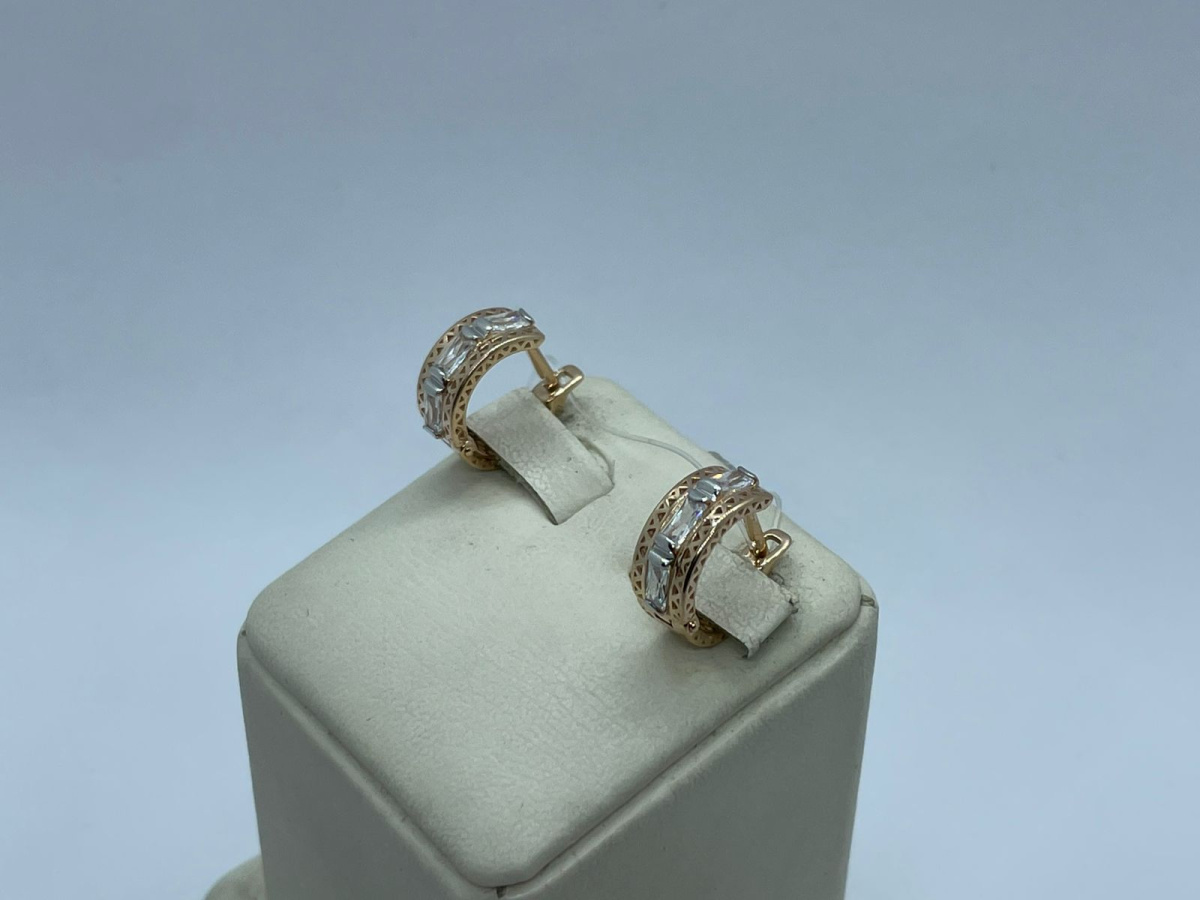 СЕРЬГИ С КАМНЯМИ (Au 585)