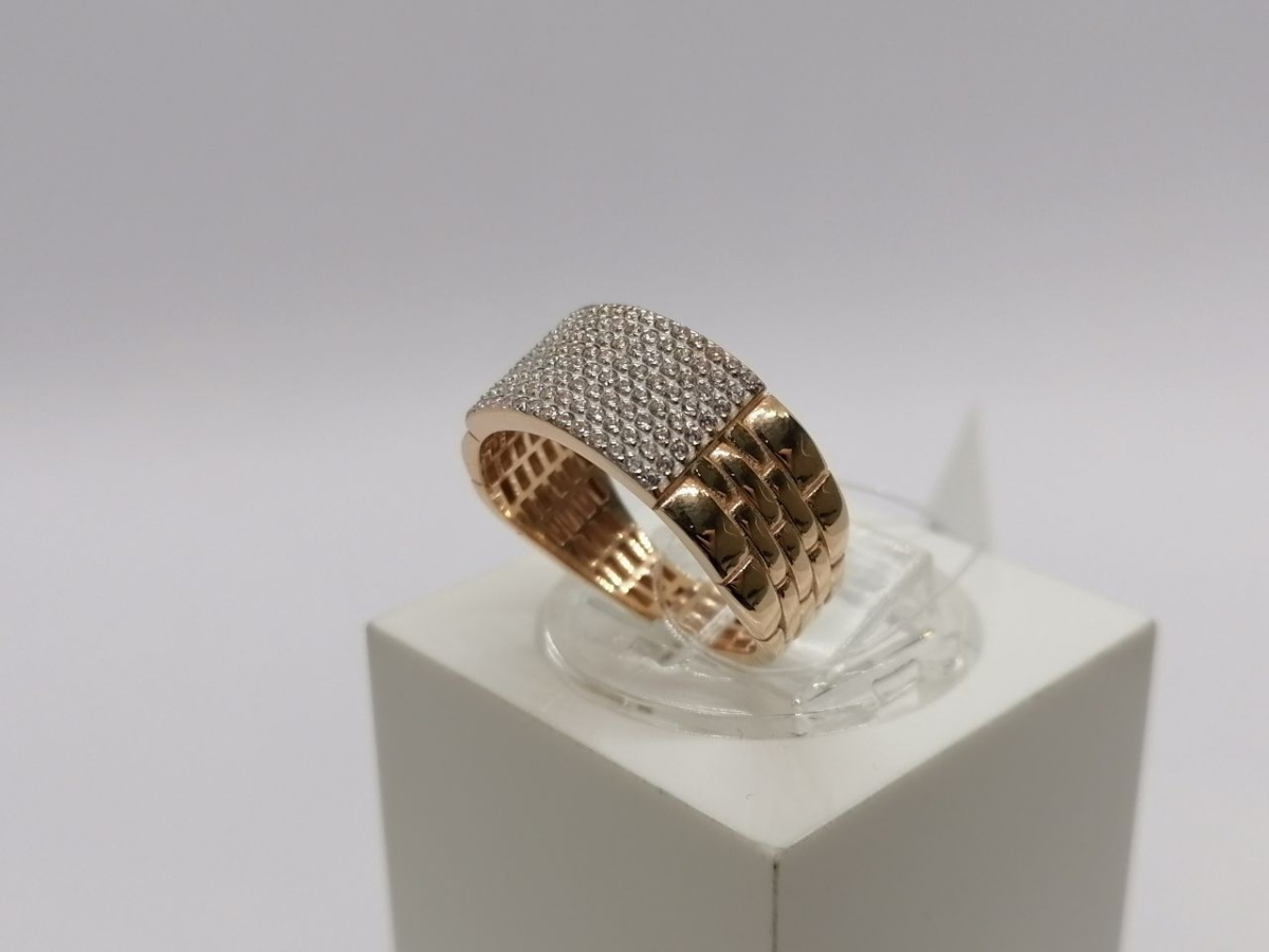 КОЛЬЦО С КАМНЯМИ (Au 585)