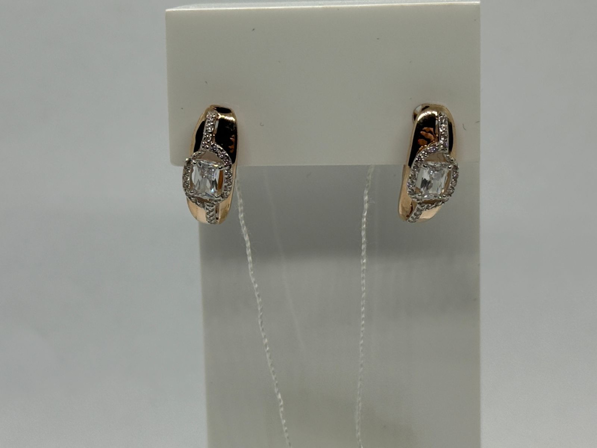 СЕРЬГИ С КАМНЯМИ (Au 585)