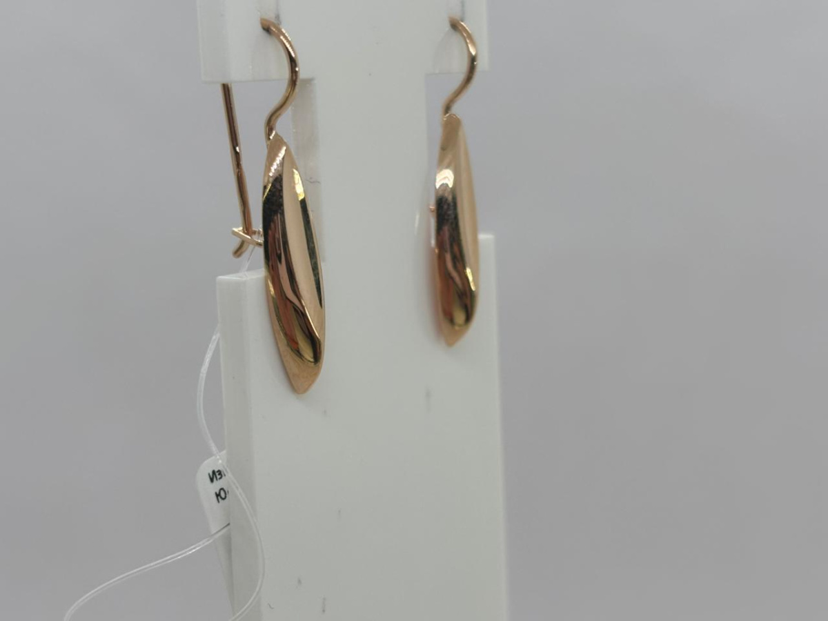 СЕРЬГИ ПЕТЕЛЬКА без камня (Au 585)