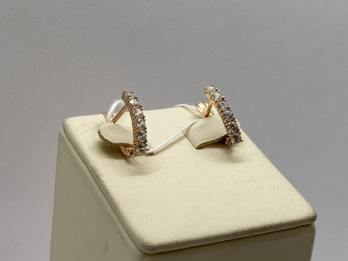 СКМИ585 СЕРЬГИ С КАМНЯМИ (Au 585)