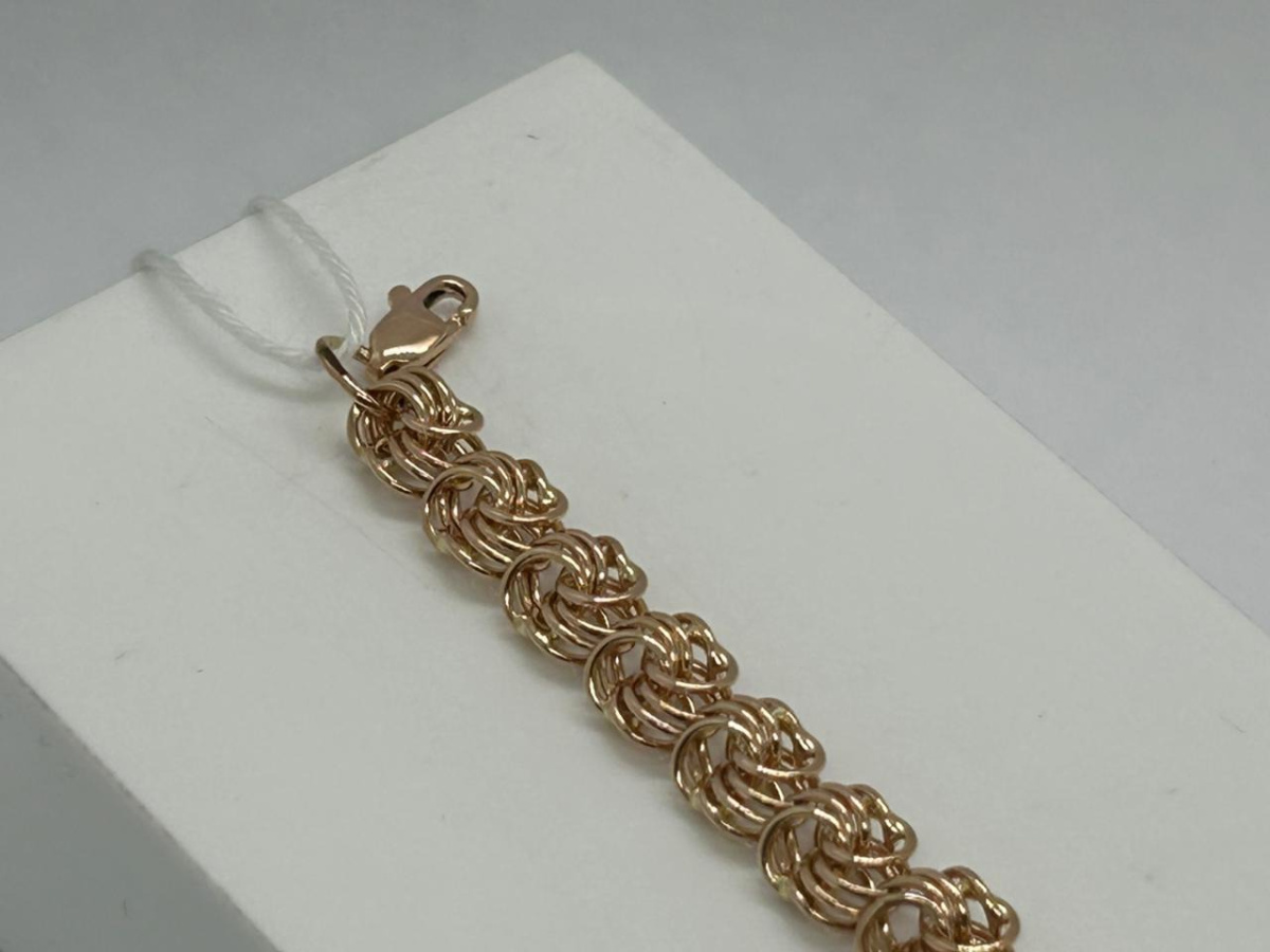 БРАСЛЕТ ПОЛНОВЕСНЫЙ Роза Au 585