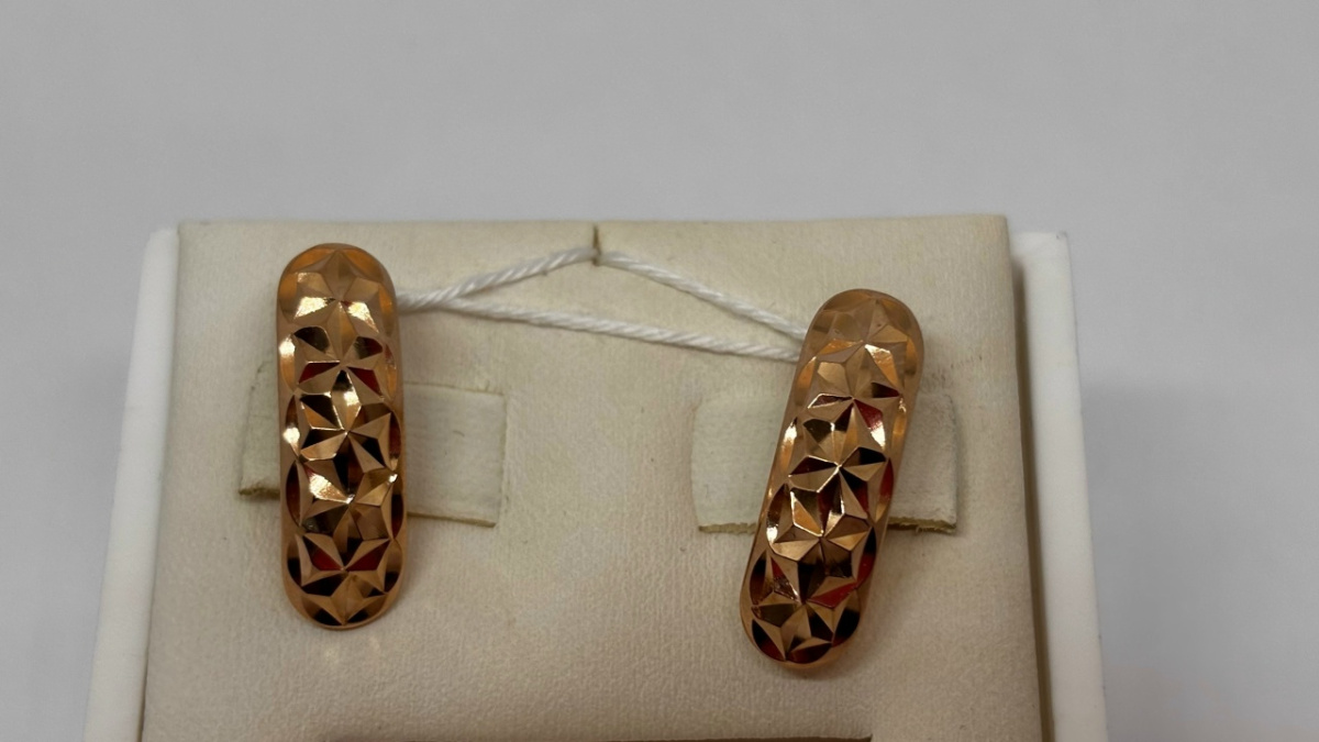 СЕРЬГИ БЕЗ КАМНЯ (Au 585)