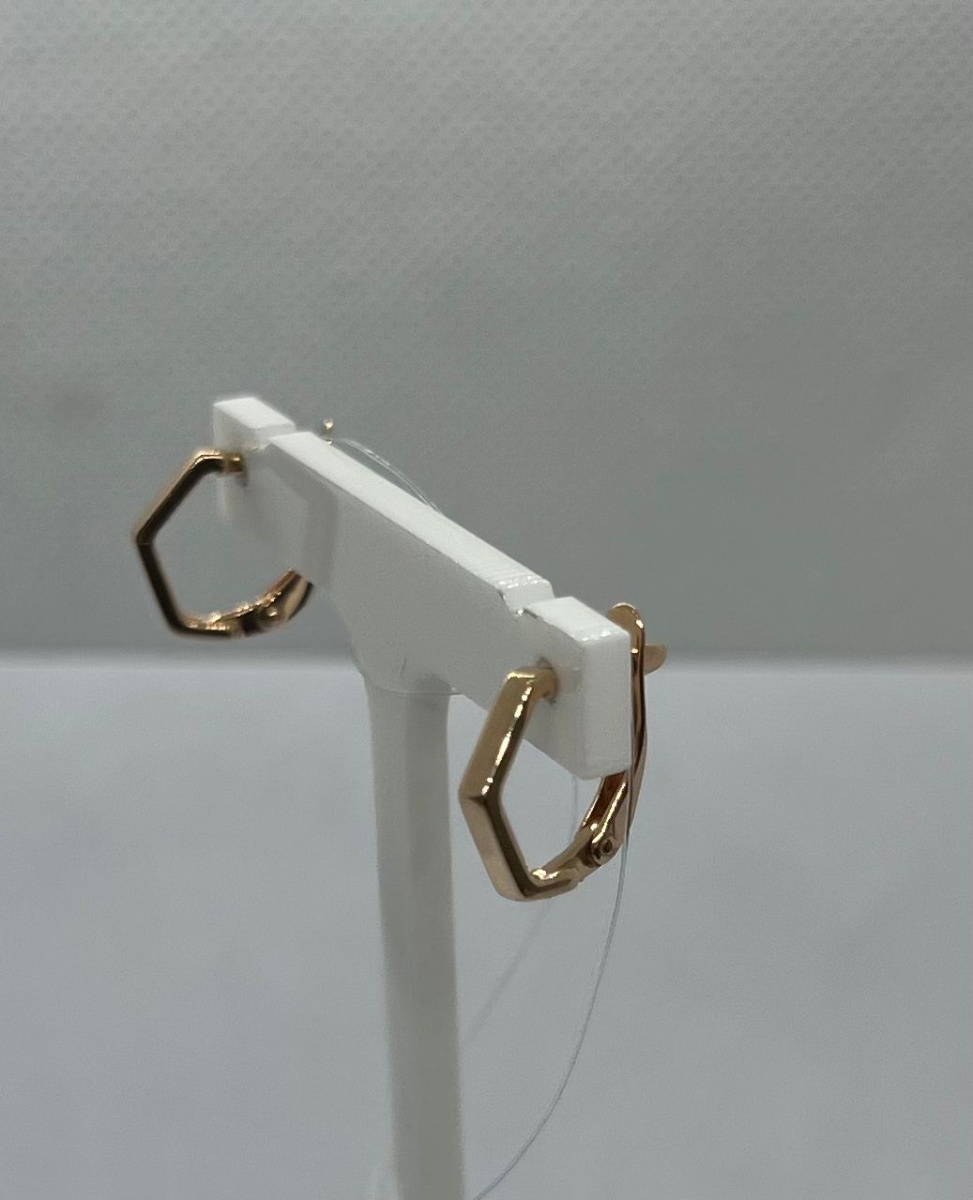 СЕРЬГИ БЕЗ КАМНЯ (Au 585)