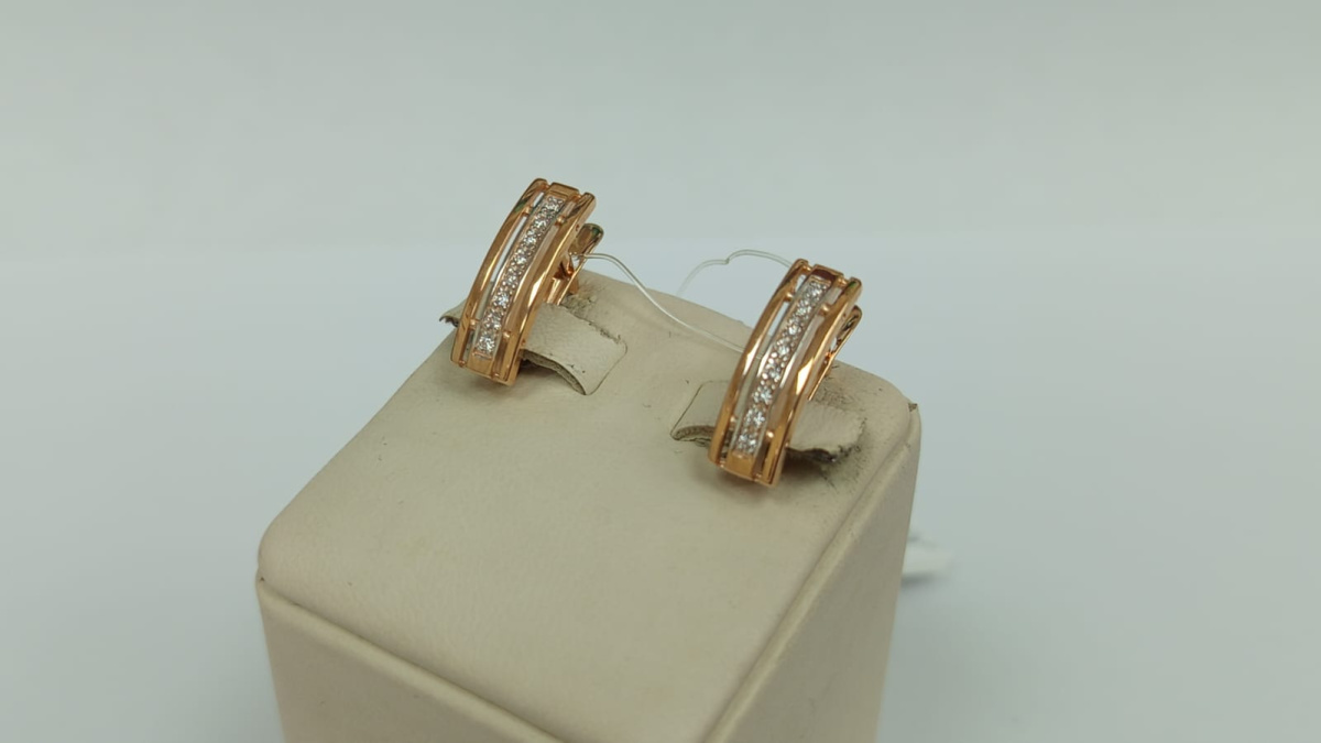 СЕРЬГИ С КАМНЯМИ (Au 585)