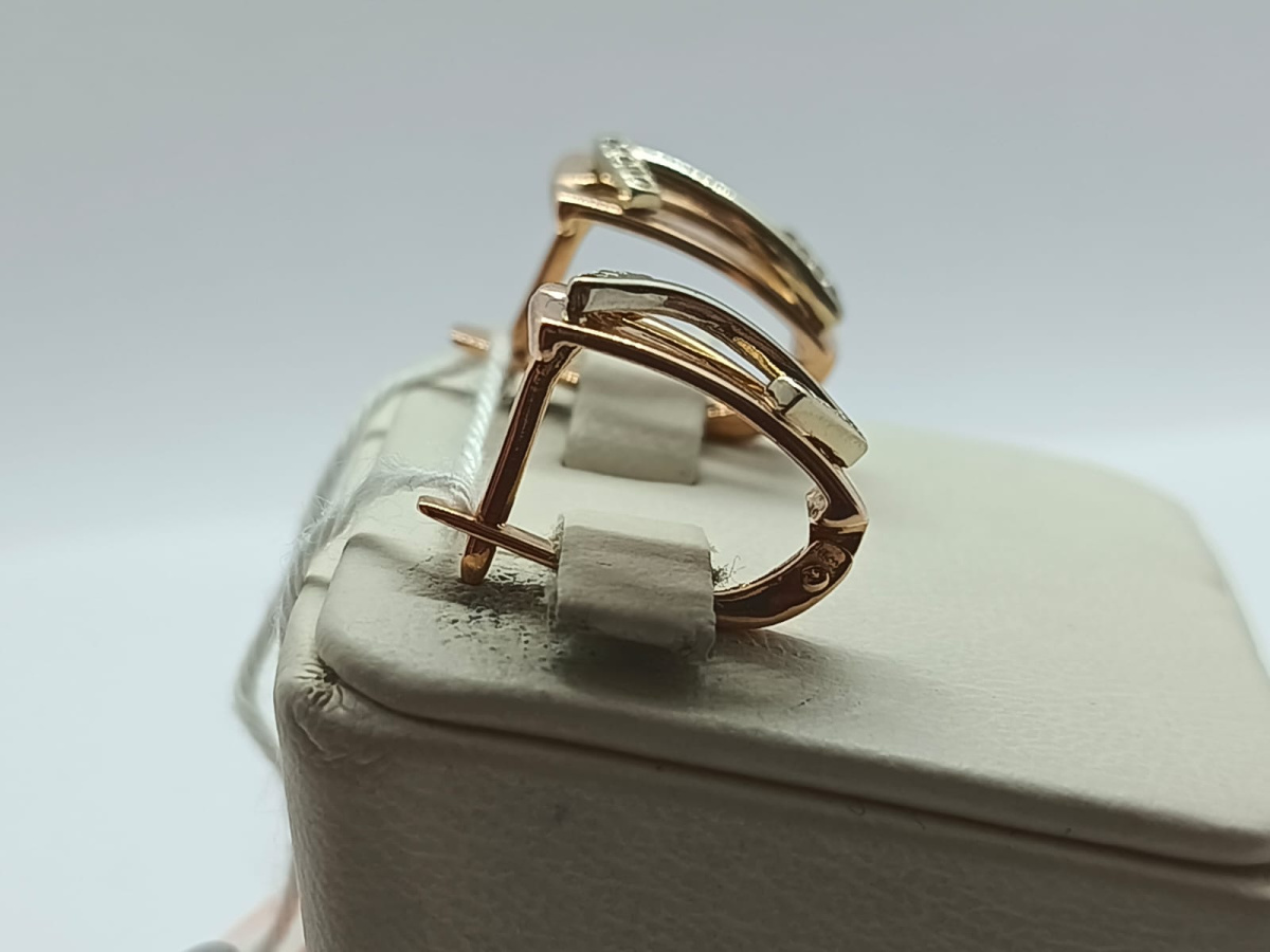 СКМИ585 СЕРЬГИ С КАМНЯМИ (Au 585)