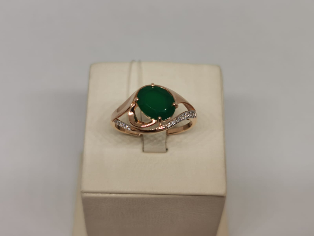 51-310-00924-3 КОЛЬЦО С КАМНЯМИ (Au 585)