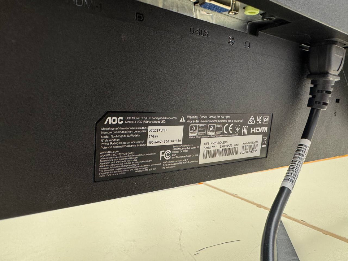 Монитор AOC q27g2s