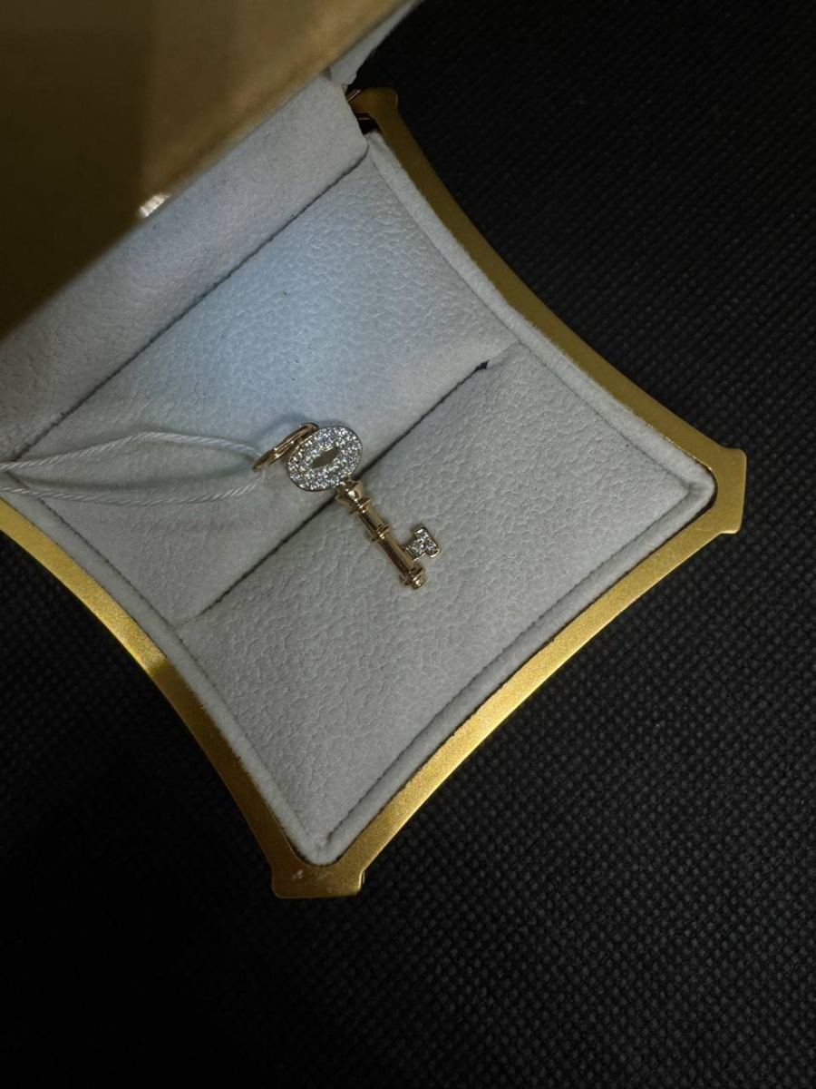 ПОДКМИ585 ПОДВЕСКА С КАМНЯМИ (Au 585)