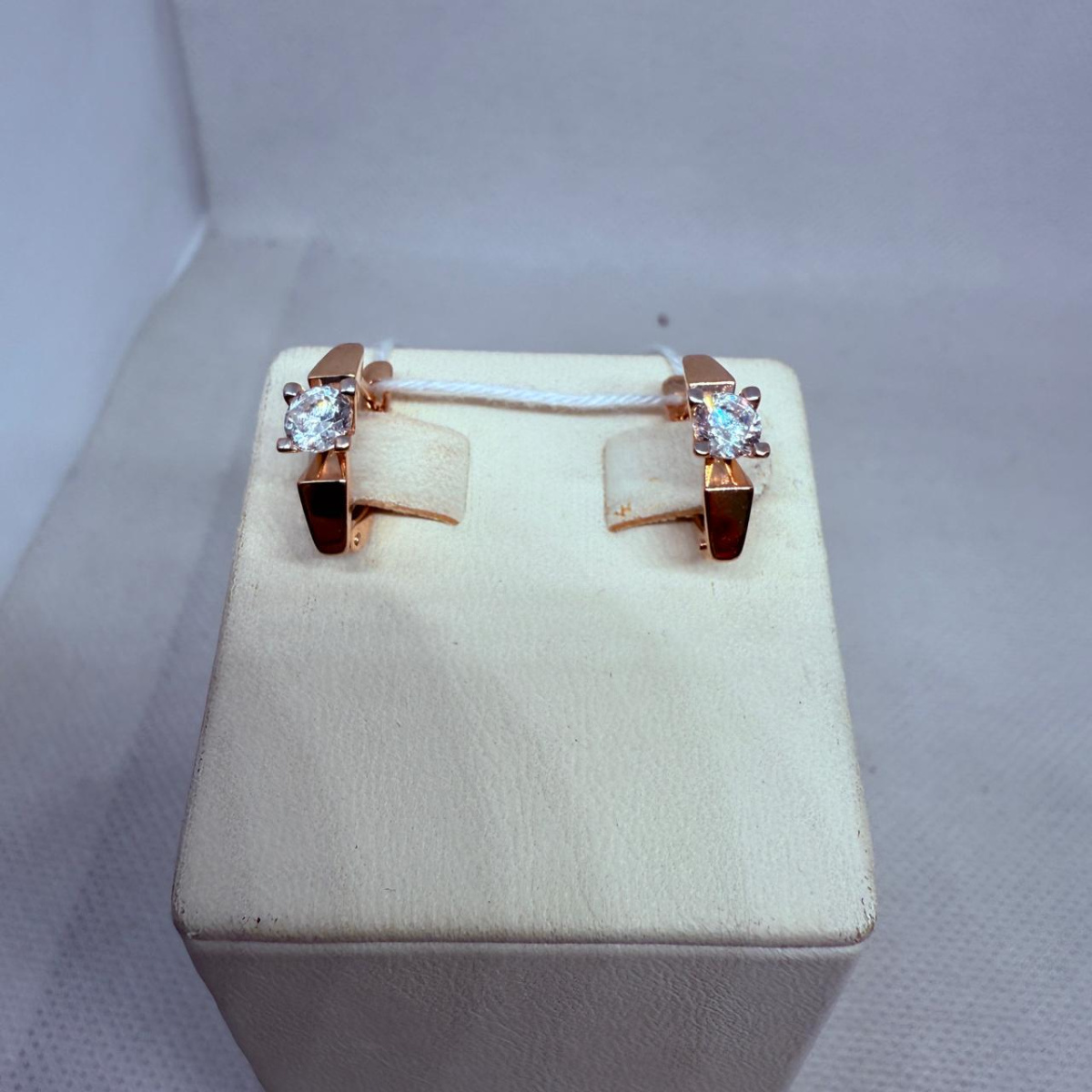 СЕРЬГИ С КАМНЕМ (Au 585)