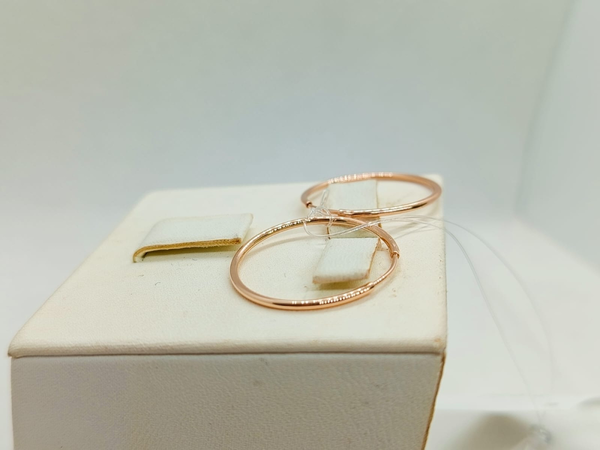 СЕРЬГИ КОНГО без камня (Au 585)