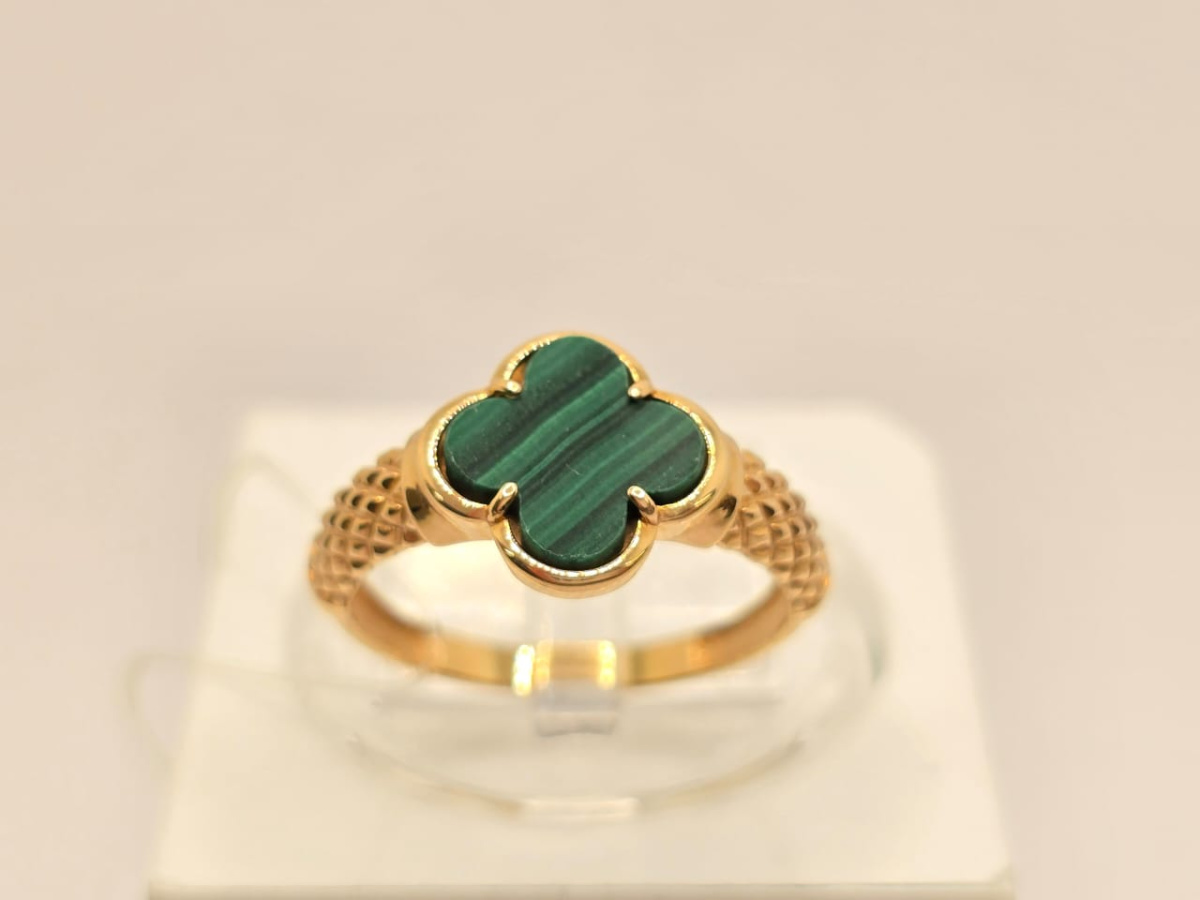 КОЛЬЦО МАЛАХИТ (Au 585)