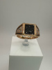КОЛЬЦО ПЕЧАТКА с камнями (Au 585)