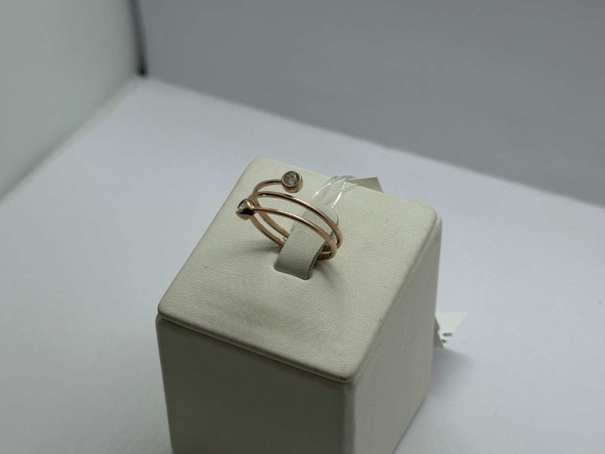 КОЛЬЦО С КАМНЯМИ (Au 585)