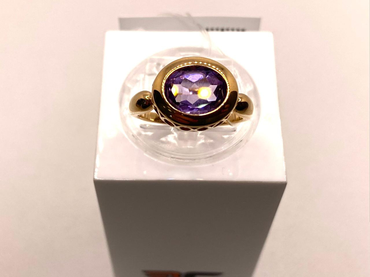 КОЛЬЦО С КАМНЕМ (Au 585)