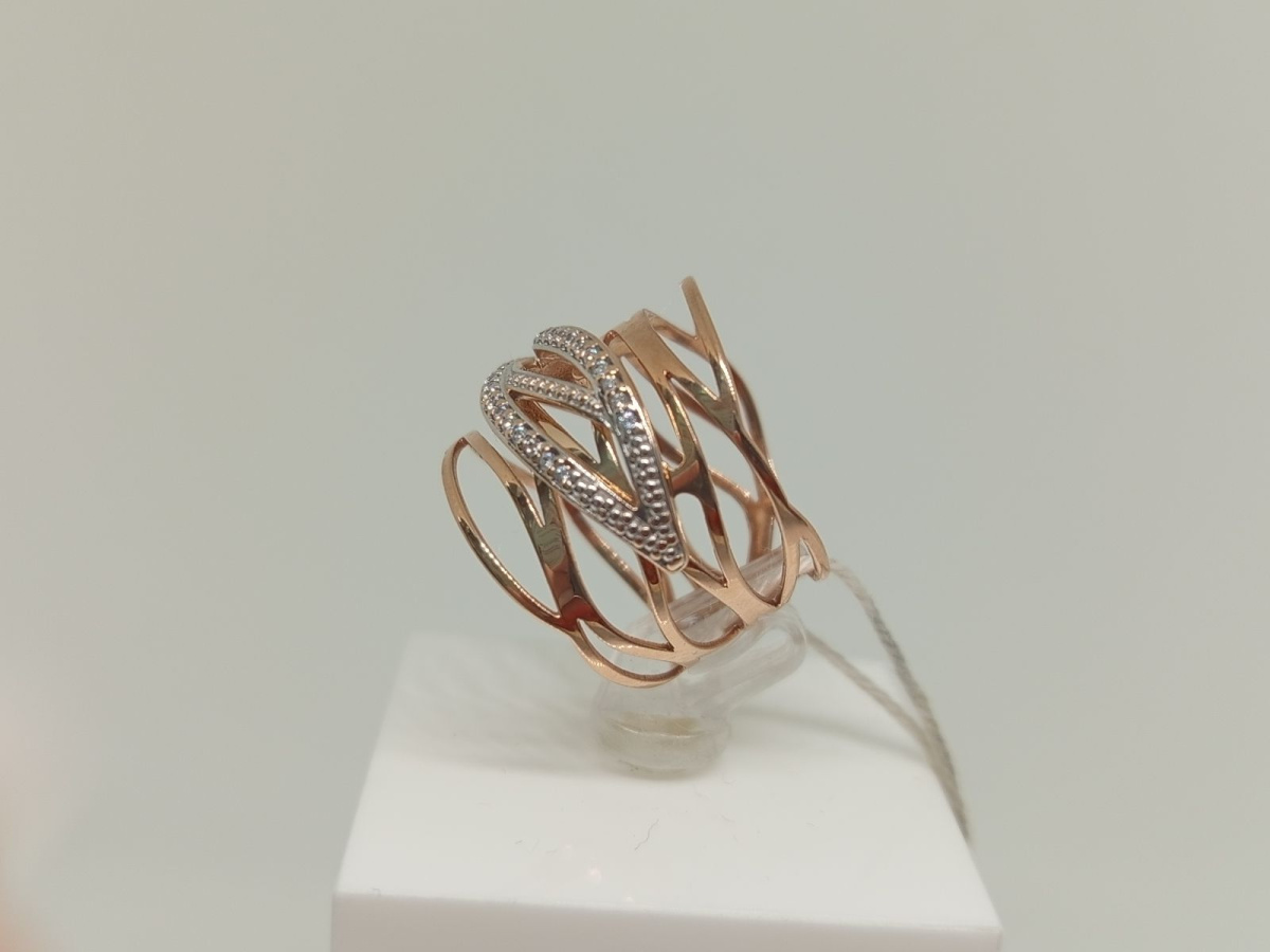 КОЛКМИ585 КОЛЬЦО С КАМНЯМИ (Au 585)