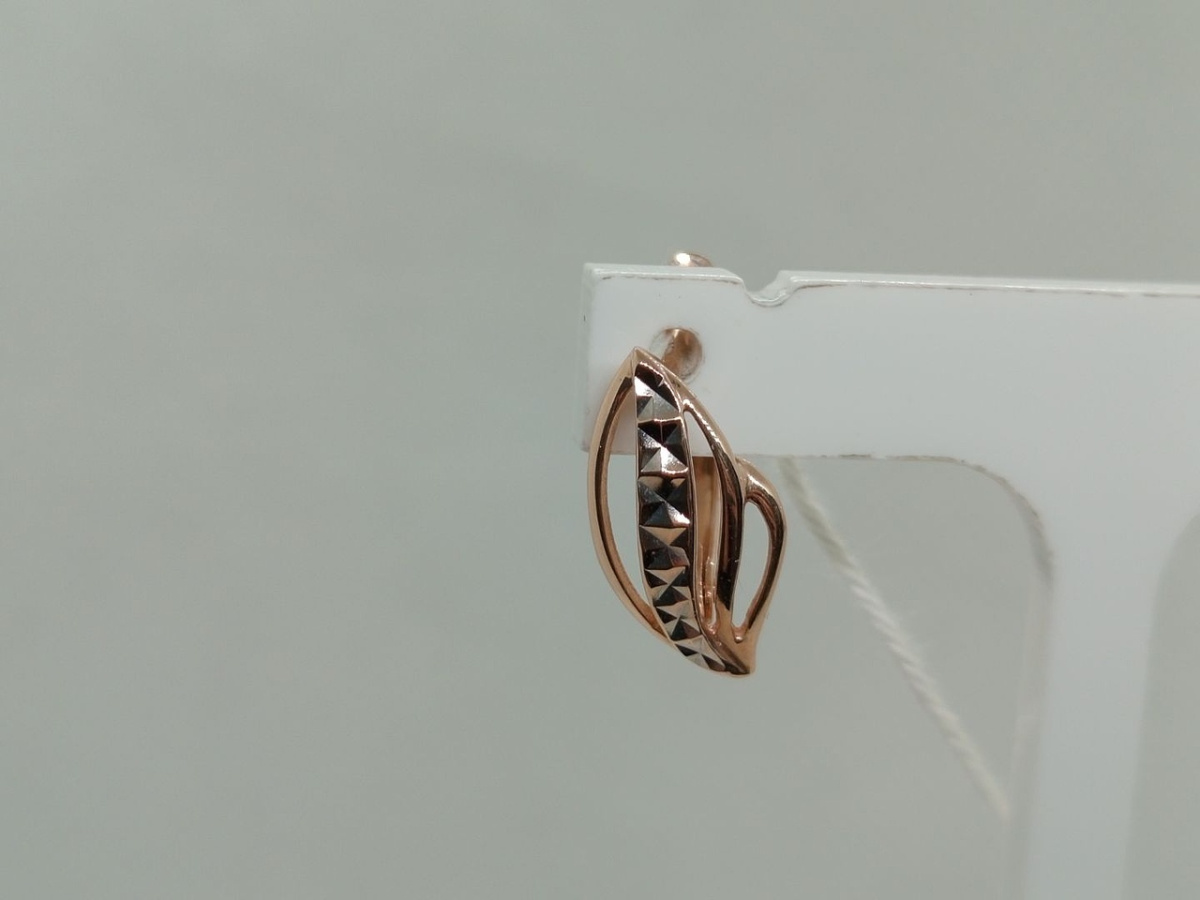 СЕРЬГИ БЕЗ КАМНЯ (Au 585)