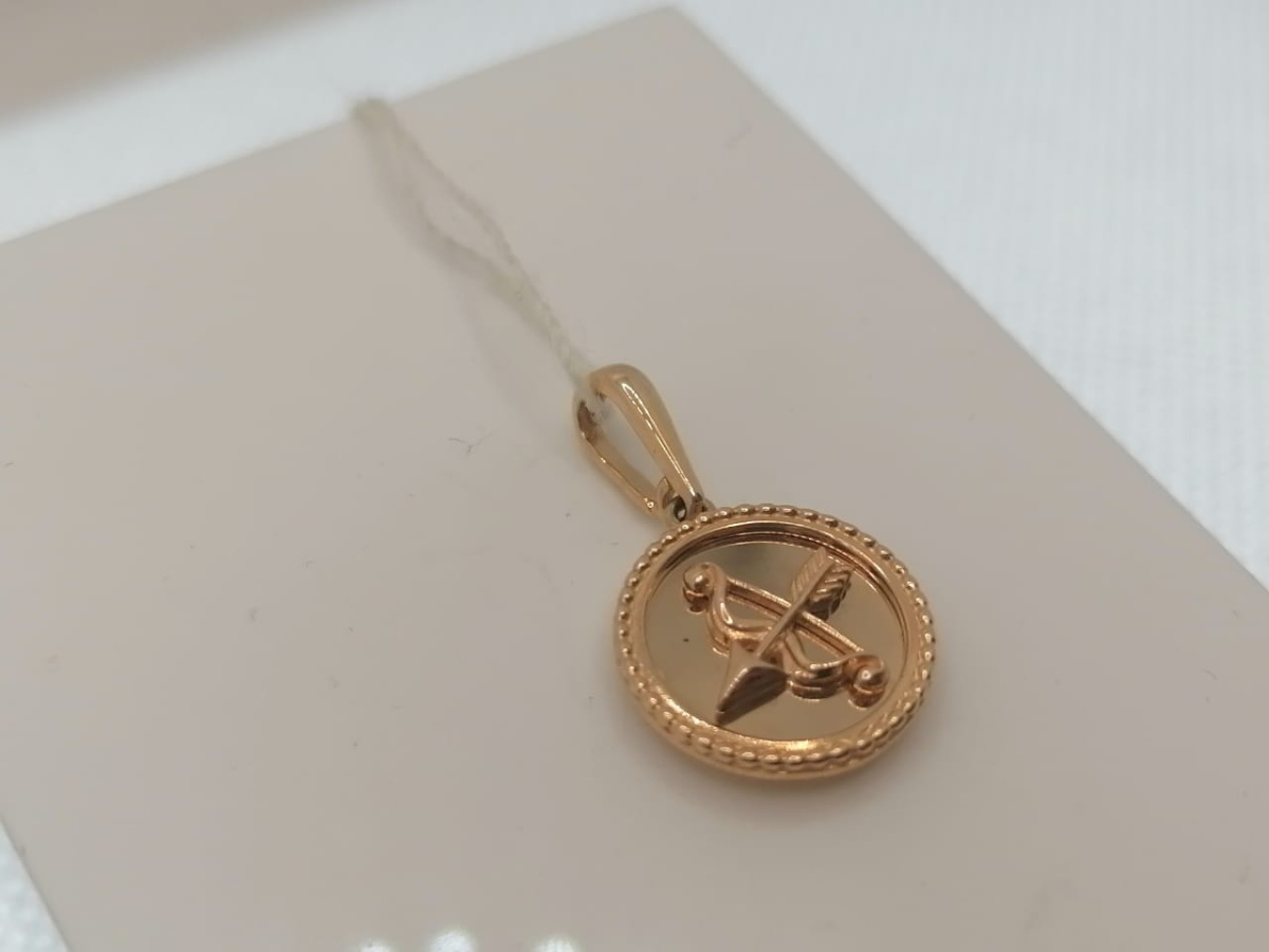 ПОДВЕСКА ЗНАК ЗОДИАКА СТРЕЛЕЦ (Au 585)