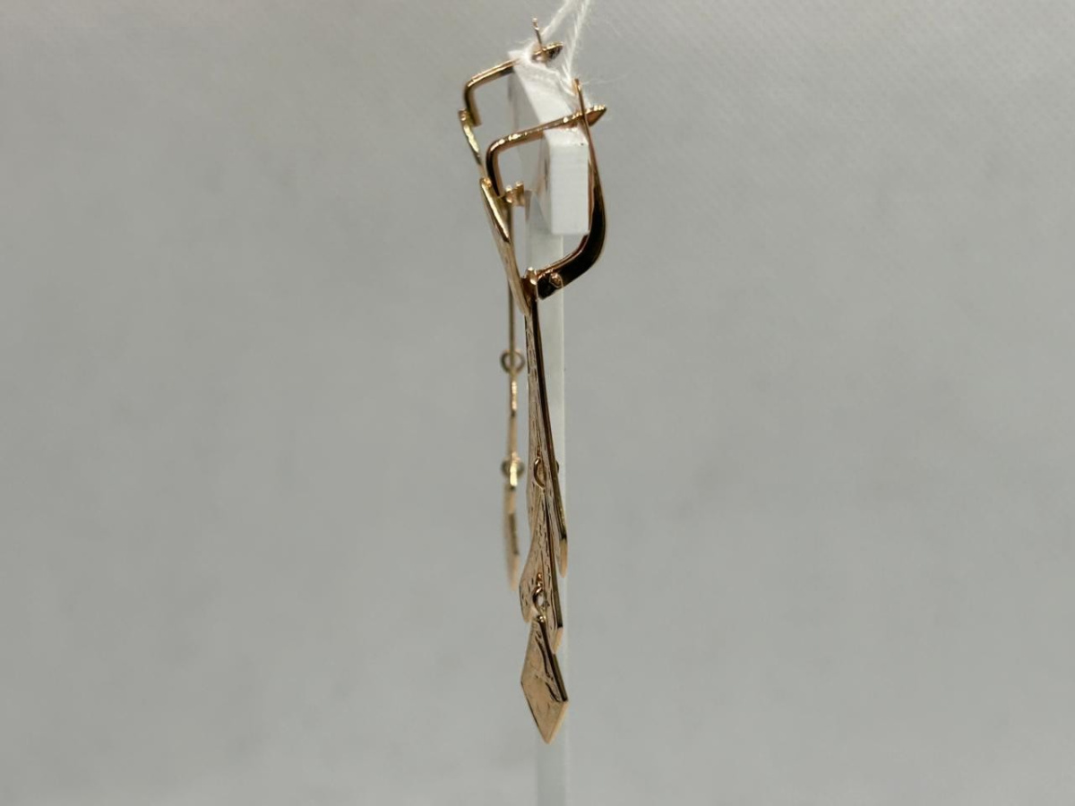 СЕРЬГИ БЕЗ КАМНЯ (Au 585)