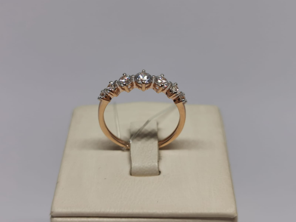 КОЛЬЦО С КАМНЯМИ (Au 585)