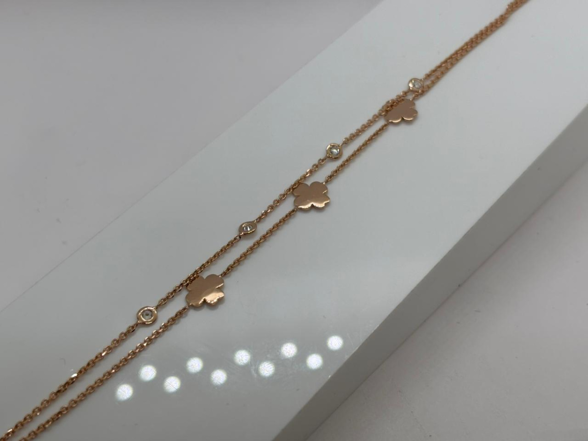 БРАСЛЕТ ФАНТАЗИЯ с камнями (Au 585)