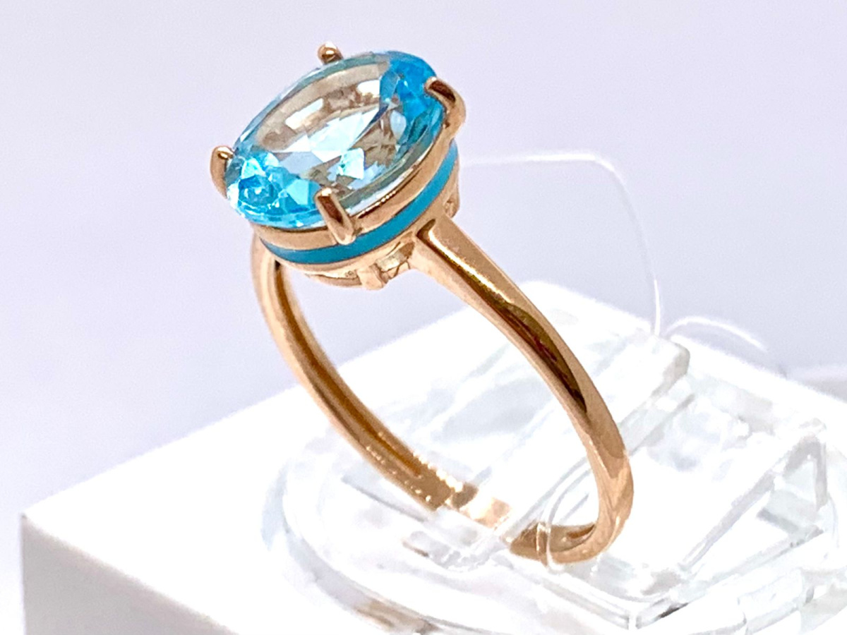 КОЛЬЦО С КАМНЕМ (Au 585)