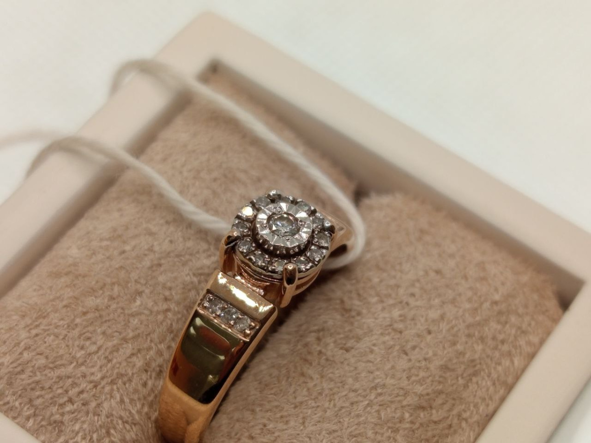 КОЛЬЦО БРИЛЛИАНТ Au 585