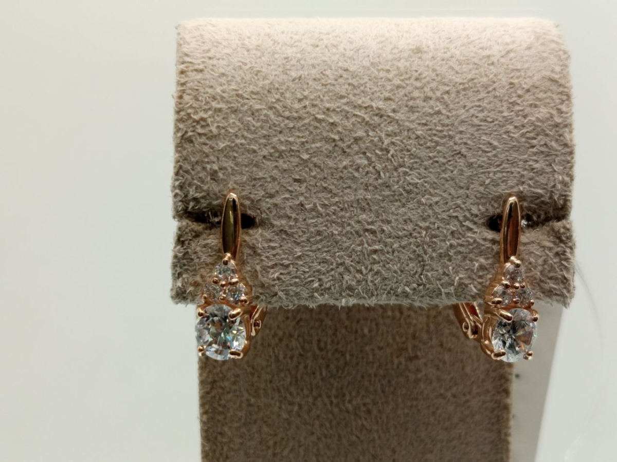 СЕРЬГИ С КАМНЯМИ (Au 585)