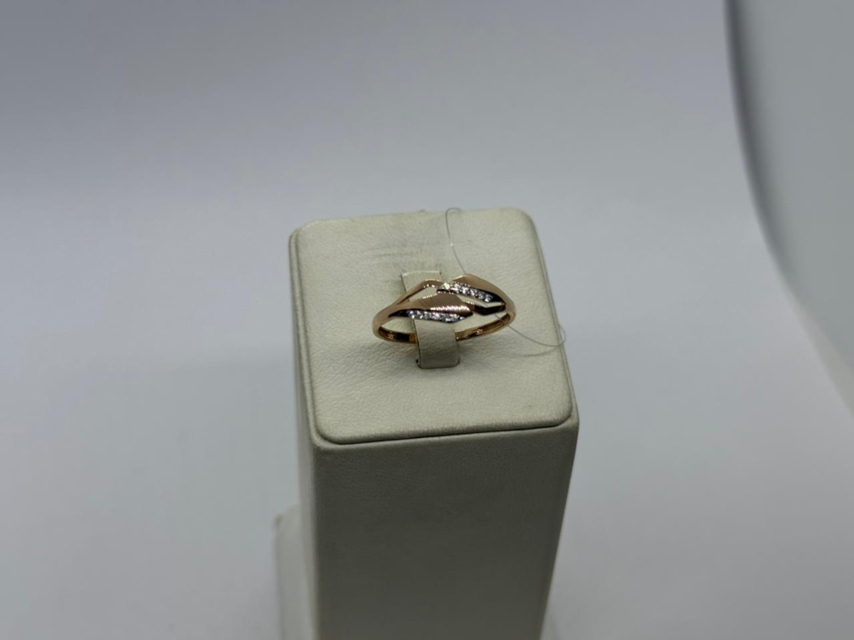 КОЛЬЦО С КАМНЯМИ (Au 585)